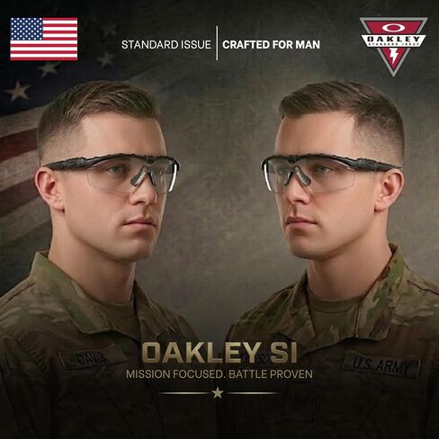 Oakley Standard Issue SI M Frame 2.0 Grey & Clear Set of Lens Military Grade Sunglasses With Official Eyewear Kit in Kuwait
