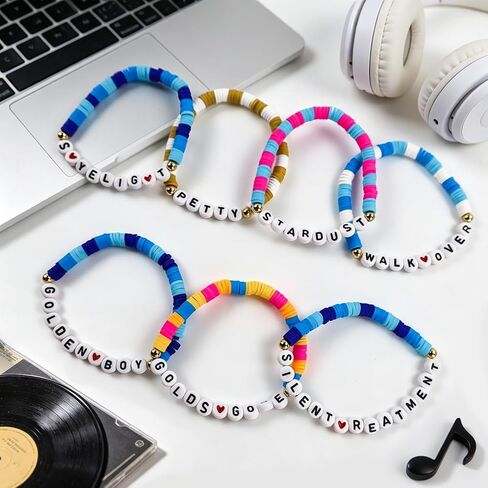 Singer Friendship Bracelets - Gifts Inspired Handmade Stackable Outfits Accessories Perfect Merchandise for Fans' Birthdays, Concert Outfits, and Party Favors, for Fans in Saudi Arabia