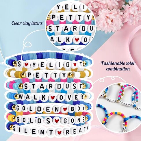 Singer Friendship Bracelets - Gifts Inspired Handmade Stackable Outfits Accessories Perfect Merchandise for Fans' Birthdays, Concert Outfits, and Party Favors, for Fans in Saudi Arabia