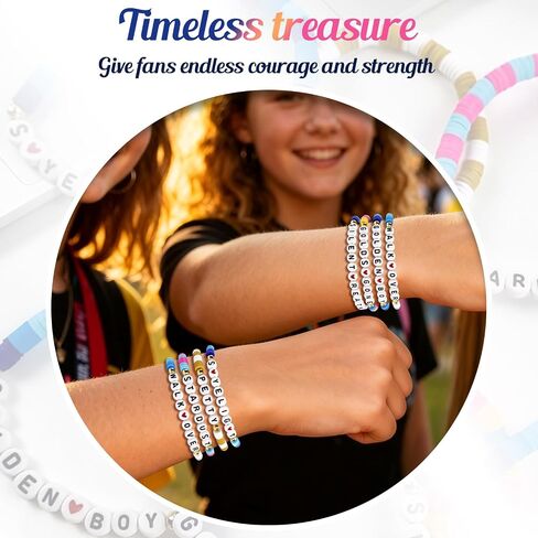 Singer Friendship Bracelets - Gifts Inspired Handmade Stackable Outfits Accessories Perfect Merchandise for Fans' Birthdays, Concert Outfits, and Party Favors, for Fans in Saudi Arabia