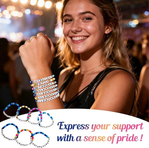 Singer Friendship Bracelets - Gifts Inspired Handmade Stackable Outfits Accessories Perfect Merchandise for Fans' Birthdays, Concert Outfits, and Party Favors, for Fans in Saudi Arabia