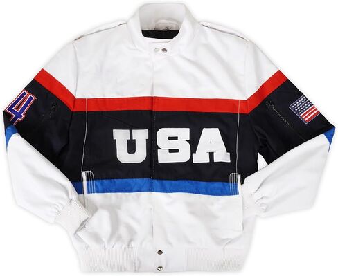SpazeUp Mens USA Flag Bomber Jackets - Closing Ceremony Sports Lightweight Cotton Bomber Jacket for Men in Kuwait