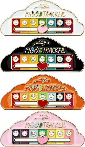 My Social Battery Slider Pin – Funny Interactive Enamel Brooch, Functional Aesthetic & Cute Emotional Badge for Introverts, 7 Days a Week Mood Pins for Backpacks, Jackets, Hats in Saudi Arabia
