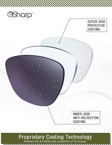 OSharp Replacement Lenses for Oakley Half Jacket 2.0 XL OO9154-62mm Sunglasses - UV Protection & Perfectly Fit in Saudi Arabia