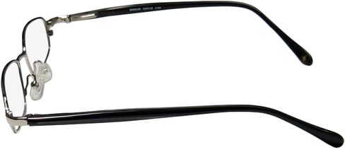 245 Eyeglass Frame/Glasses With Optional Polarized Clip-On Lenses Rare [49-18-140, silver/black] in Saudi Arabia