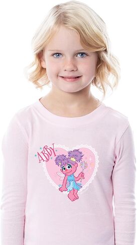 Sesame Street Girls' Abby Cadabby Heart 2 Piece Long Sleeve Pajama Set in Kuwait