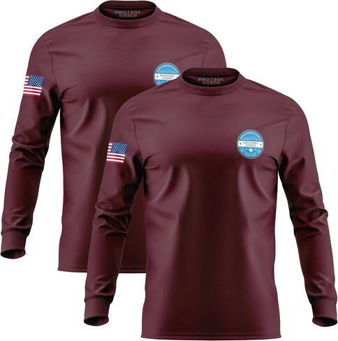 2 Pack Custom Heavy Cotton Shirt for Men – Personalized Long Sleeve Tee Add Logo, Text, or Image Custom Shirts in Kuwait