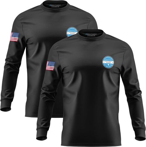 2 Pack Custom Heavy Cotton Shirt for Men – Personalized Long Sleeve Tee Add Logo, Text, or Image Custom Shirts in Kuwait