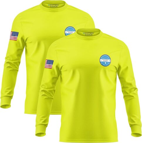 2 Pack Custom Heavy Cotton Shirt for Men – Personalized Long Sleeve Tee Add Logo, Text, or Image Custom Shirts in Kuwait