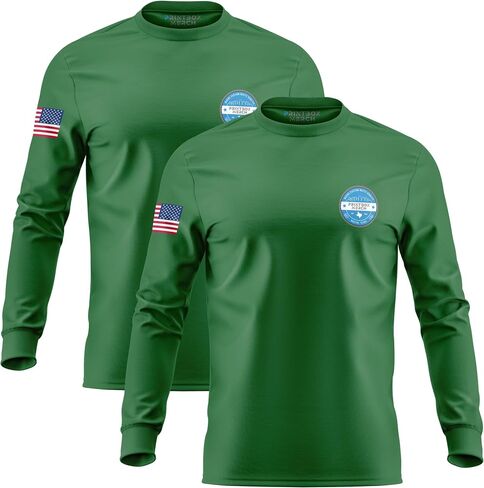 2 Pack Custom Heavy Cotton Shirt for Men – Personalized Long Sleeve Tee Add Logo, Text, or Image Custom Shirts in Kuwait