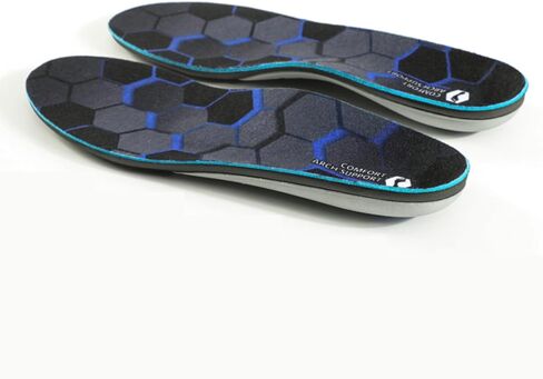 XINIFOOT High Arch Support Insoles, Orthotics Running Insoles for Arch Pain - Pronation - Metatarsalgia Pain Relief, Plantar Fasciitis Shoe Inserts for Women (Blue 1 Pair) in Kuwait