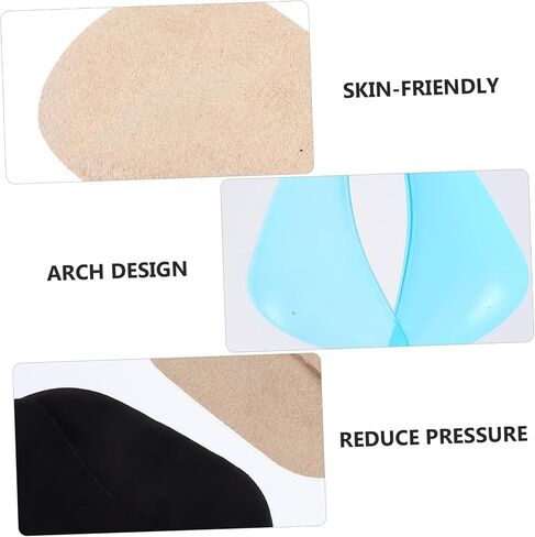 TEHAUX 8pcs Orthotic Shoe Insoles Flat Foot Arch Gel Support Cushions for in-Toeing Correction, Healthy Foot Arch Pads for Toddlers and Children, 4 Pairs Small Size Clear Blue Black Beige in Kuwait