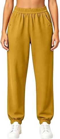 Womens High Waist Jogger Pants with Pockets Loose Lounge Sweatpants Casual Workout Running Travel in Saudi Arabia