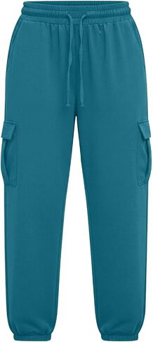 Sweatpants Women Drawstring Elastic Waisted Loose Fit Casual Baggy Lightweight Outdoor Workout Athletic Gym Jogger Pants in Kuwait