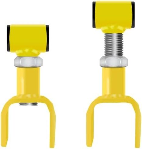 Leaf Spring Shackles - Rear - Color: Yellow (Compatible with Jeep XJ/MJ 1986-2001) in Saudi Arabia