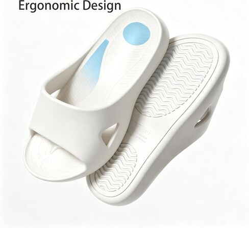 Arch-Support Men Women's Slide Sandals - Cushioned Cloud Summer Women House Slippers Comfy Shoes for Indoor Outdoor Pool Beach in Kuwait
