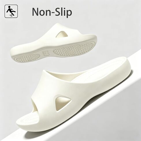 Arch-Support Men Women's Slide Sandals - Cushioned Cloud Summer Women House Slippers Comfy Shoes for Indoor Outdoor Pool Beach in Kuwait