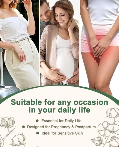 Sunm Boutique Undyed Cotton Underwear for Women, Natural Colored Cotton High Waisted Briefs, Skin-Friendly Women's Panties in Saudi Arabia