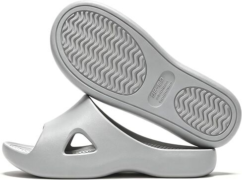 Arch-Support Men Women's Slide Sandals - Cushioned Cloud Summer Women House Slippers Comfy Shoes for Indoor Outdoor Pool Beach in Kuwait