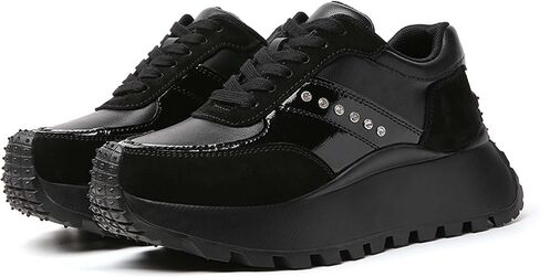 Women's Outdoor Lace Up Thick Sole Multifunctional Casual Sports Shoes, Suitable for Off-Road Hiking, Backpacking, Lightweight and Practical, Fitness Training, Street Shopping Loafers in Saudi Arabia