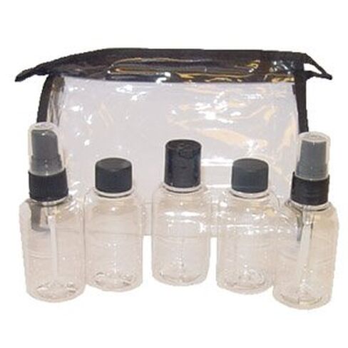 Erico Clear Travel Bag With 5-2oz Clear Bottles in Saudi Arabia