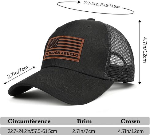 Abuelo Gifts Fathers Day Birthday Gifts from Grandchildren, Adjustable Best Abuelo Hat for Abuelo Grandpa in Saudi Arabia