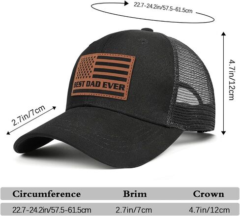Best Dad Ever Hats American Flag Baseball Cap in Kuwait