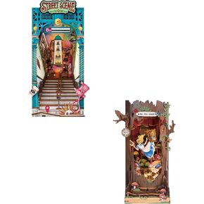 Rolife DIY Book Nook Kits Sunset Street Scene+Fall into Wonder in Saudi Arabia