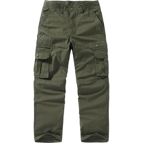 Mens Cargo Work Pants Cotton Casual Ripstop Wild Combat Hiking Pants with 8 Pockets in Saudi Arabia