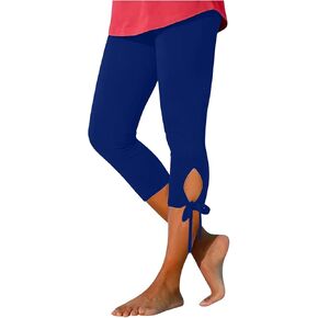 Aniywn Cropped Leggings for Women No Front Seam Capri Leggings Athletic Workout Knee Length Elastic High Waisted Yoga Pants in Saudi Arabia