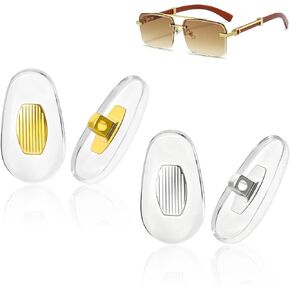 Nose Pads Replacement Compatible with Gucci Sunglasses Eyeglasses-Silicone Pads,2 Sets with Screws and Screwdriver (Gold & Silver) in Kuwait