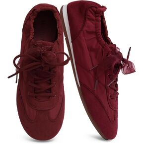 iiimmu Women's Fashion Ballet Sneakers Slip-On Lace-Up Casual Flats for Walking Travel Driving Outings in Saudi Arabia