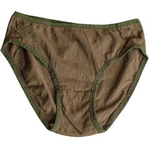 1/2/3 Pack Women's Linen Cotton Underwear With Plant Dyeing Mid Waist Hipster Panties Ladies Everyday Travel Briefs in Kuwait