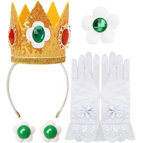 4 PCS Princess Crown Accessories Set,Princess Costume Accessories for Women,Halloween Dress Up in Saudi Arabia