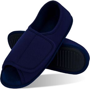 Magtoe Men’s Open-Toe Adjustable Memory Foam Slippers, Comfy and Breathable House Shoes for Indoor/Outdoor in Kuwait