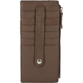 Paul Walter Genuien Leather Women's Credit Card Case ID Window Slim Wallet in Saudi Arabia