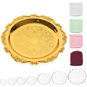 12pcs Flat Lay Props Set, Detail Props Photography Set Include Vintage Jewelry Tray, Acrylic Display Block and Chiffon Silk Ribbon, for Wedding Bridal Party Photography Decor in Saudi Arabia