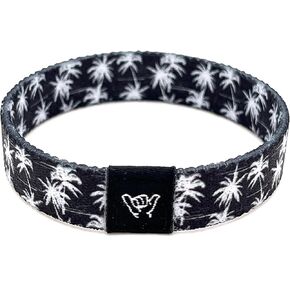 Hang Loose Bands - Coastal Surfer Beach Bracelet for Men, Women & Teens - Comfy Summer - Boho Reversible Wristband- Frosted Palms| Extra Small: 5.5" length (for petites & kids) in Saudi Arabia