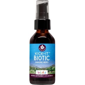WishGarden Herbs Kick-It Biotic Immune Hero for Kids - Plant-Based Herbal Biotic Formula with Usnea Lichen & Echinacea, Supports Healthy Immune and Respiratory System Function, Immune Booster, 2oz in Saudi Arabia