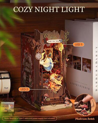 Rolife DIY Book Nook Kits Sunset Street Scene+Fall into Wonder in Kuwait