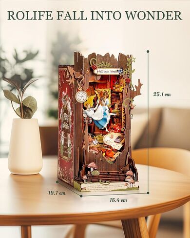 Rolife DIY Book Nook Kits Sunset Street Scene+Fall into Wonder in Kuwait