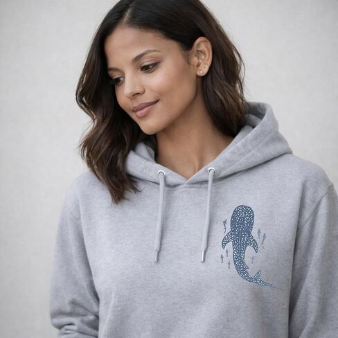 Whale Shark Hoodie Christian Hoodies Christian Sweatshirts for Women Jesus Hoodie Faith Sweatshirt Jesus Sweatshirt in Kuwait