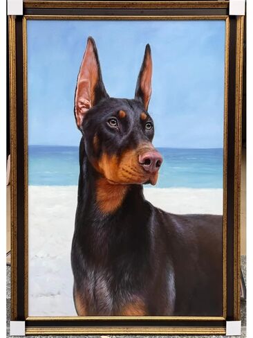 KUTXA commission a painting 100% handmade customization Personalized People and Pet portrait painting，Family Portraits，Wedding Portrait Painting，Custom oil painting from photo Hand-Painted on Canvas in Saudi Arabia