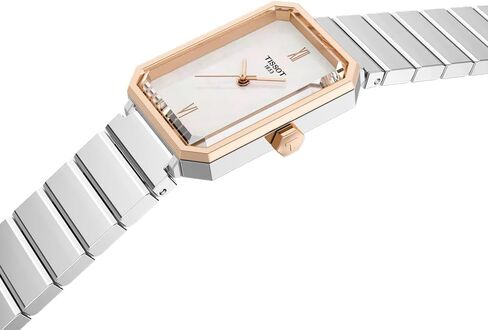 Tissot SRV 30mm, Swiss Quartz Watch for Women, Stainless Steel Case, White Mother of Pearl Dial, T1601102111300 in Kuwait
