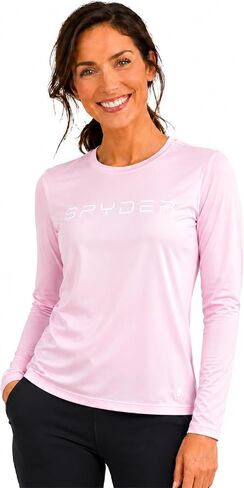 Spyder Womens Workout Tops - Lightweight Quick Dry SPF 50+ Fishing UV Sun Shirt Moisture Wicking Long Sleeve Rashguard Tee in Saudi Arabia
