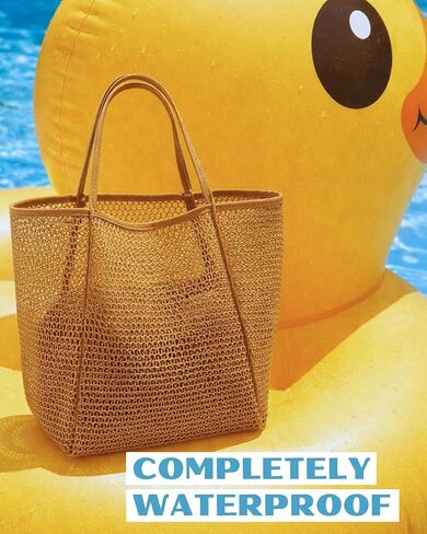 Beach Tote Bag for Women – Waterproof Mesh Tote Bag, Large Capacity Sandproof Beach Bags for Travel in Kuwait