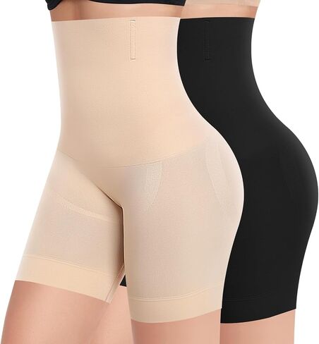 Werena Shapewear Shorts Tummy Control for Women High Waisted Body Shaper Underwear Slimming Slip Shorts Under Dresses in Kuwait