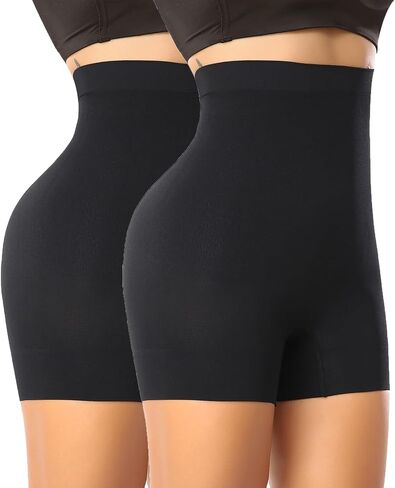 Werena Shapewear Shorts Tummy Control for Women High Waisted Body Shaper Underwear Slimming Slip Shorts Under Dresses in Kuwait