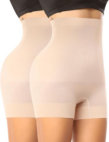 Werena Shapewear Shorts Tummy Control for Women High Waisted Body Shaper Underwear Slimming Slip Shorts Under Dresses in Kuwait