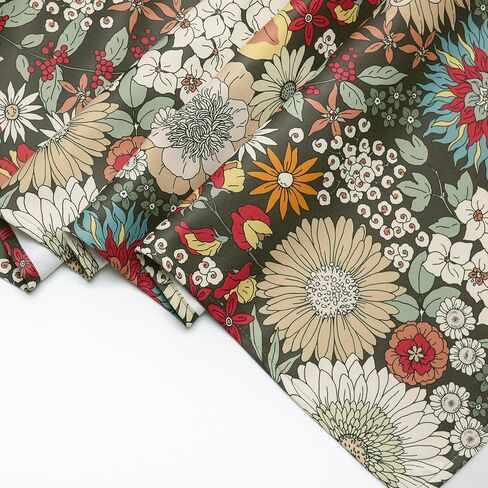 Floral Printed Pastoral Valance, Room Darkening Blackout Valances, Bohemian-Style Window Treatment for Kitchen in Saudi Arabia